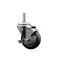 Service Caster 35 Inch Thermoplastic  Rubber Wheel Swivel 58 Inch Threaded Stem Caster with Brake SCC SCC-TS20S3514-TPRB-TLB-58212 - alternate 1